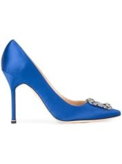 Solin Mavi Saten Stiletto