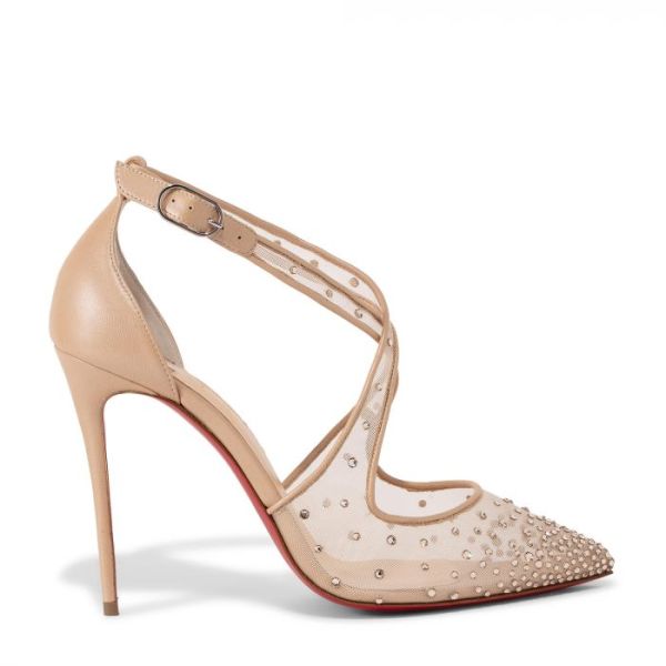 Cindirella Nude Deri Capraz Bant 36 - 10cm