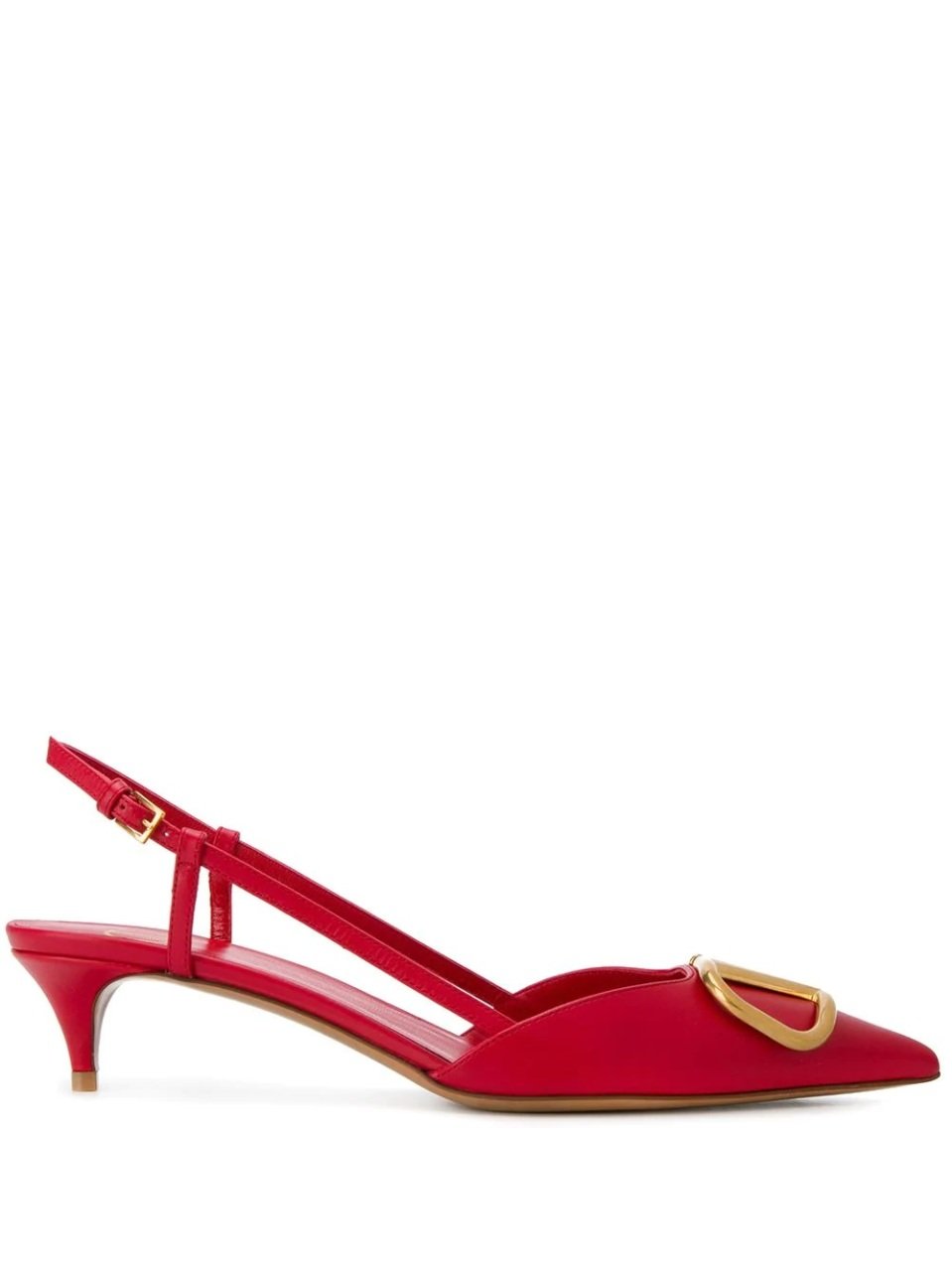 Kırmızı V Logo Rockstud Stiletto