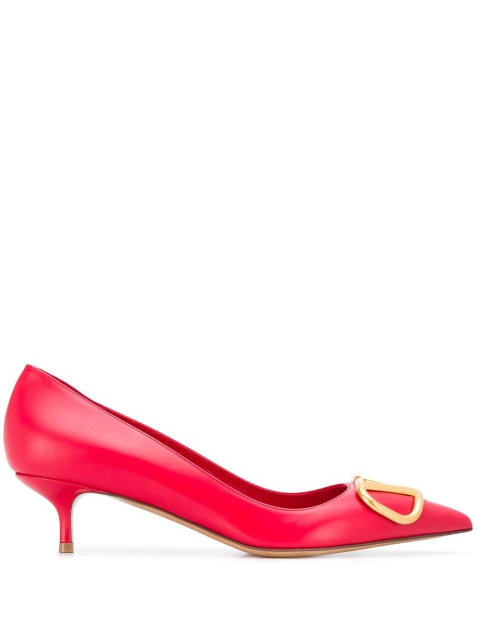 Kırmızı V Logo Rockstud Stiletto