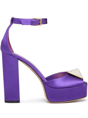 Purple Saten Tokalı Platform