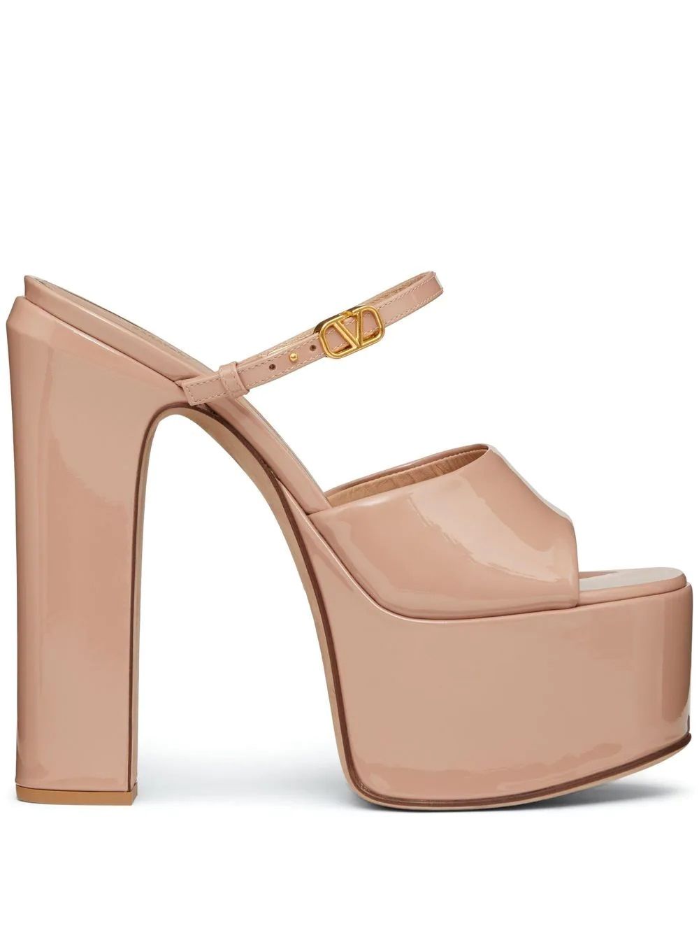Nude Rugan Platform Terlık