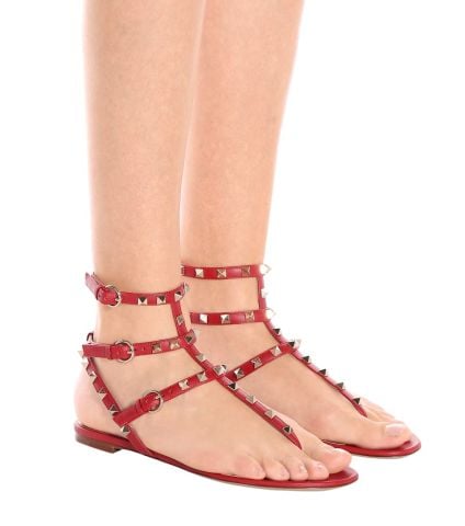 Kırmızı Rockstud Sandelet