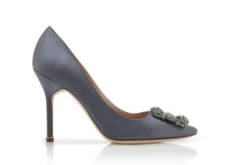 Solin Gri Saten Stiletto
