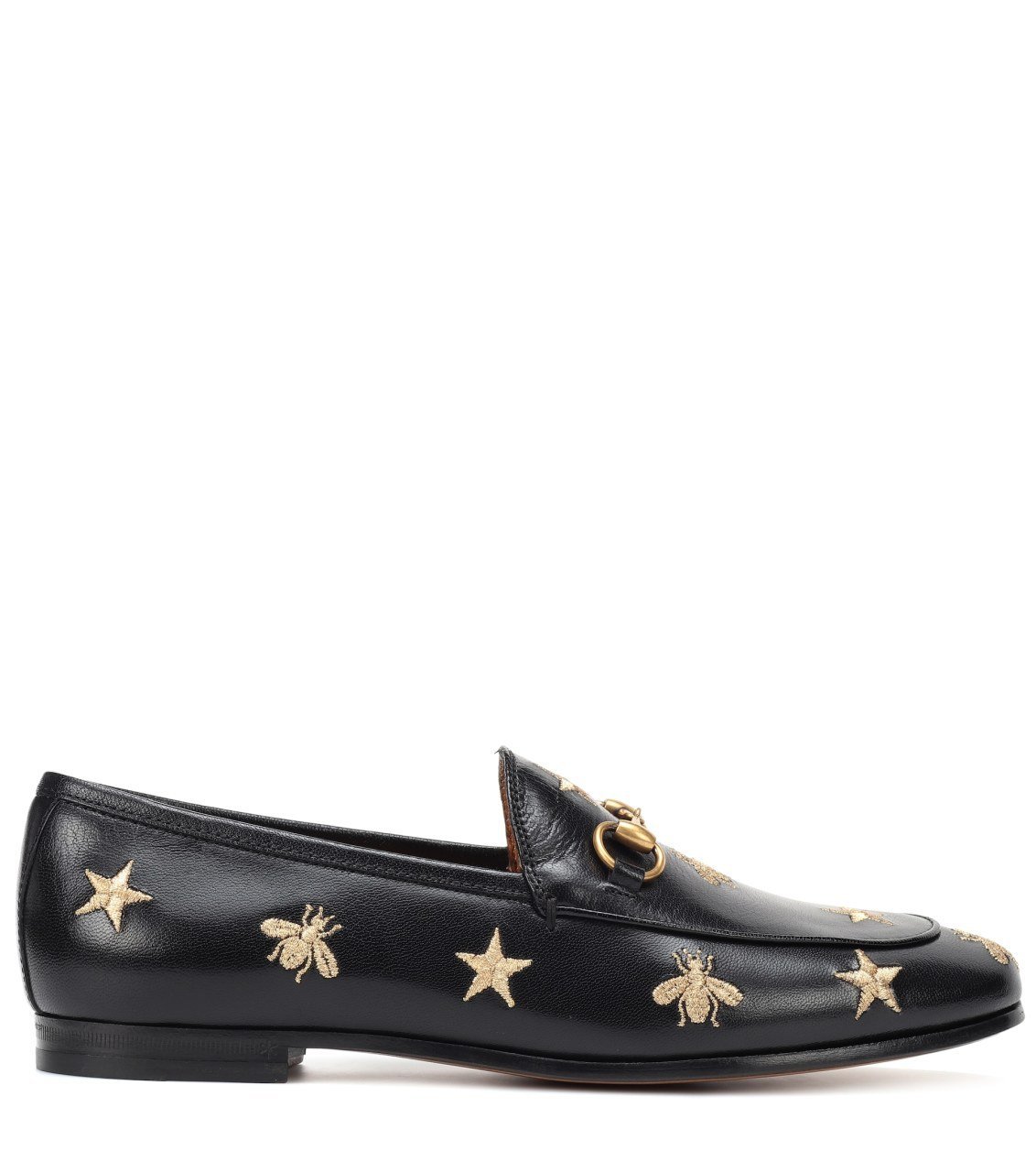 Siyah Yıldızlı Loafer Babet