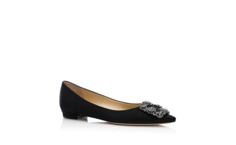 Manlo Siyah Saten Babet