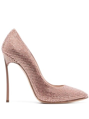 Luz Rose Çelik Topuk Taşlı Stiletto