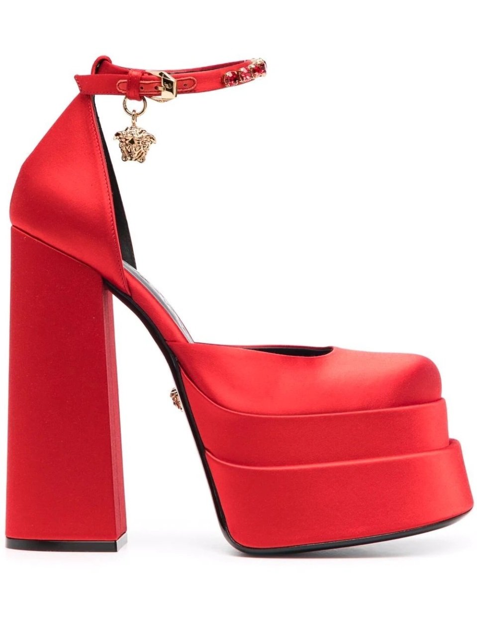 Medusa Kırmızı Saten Platform