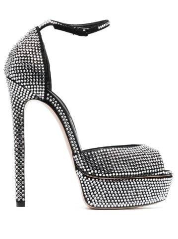 Enny Black & Silver Taşlı Platform