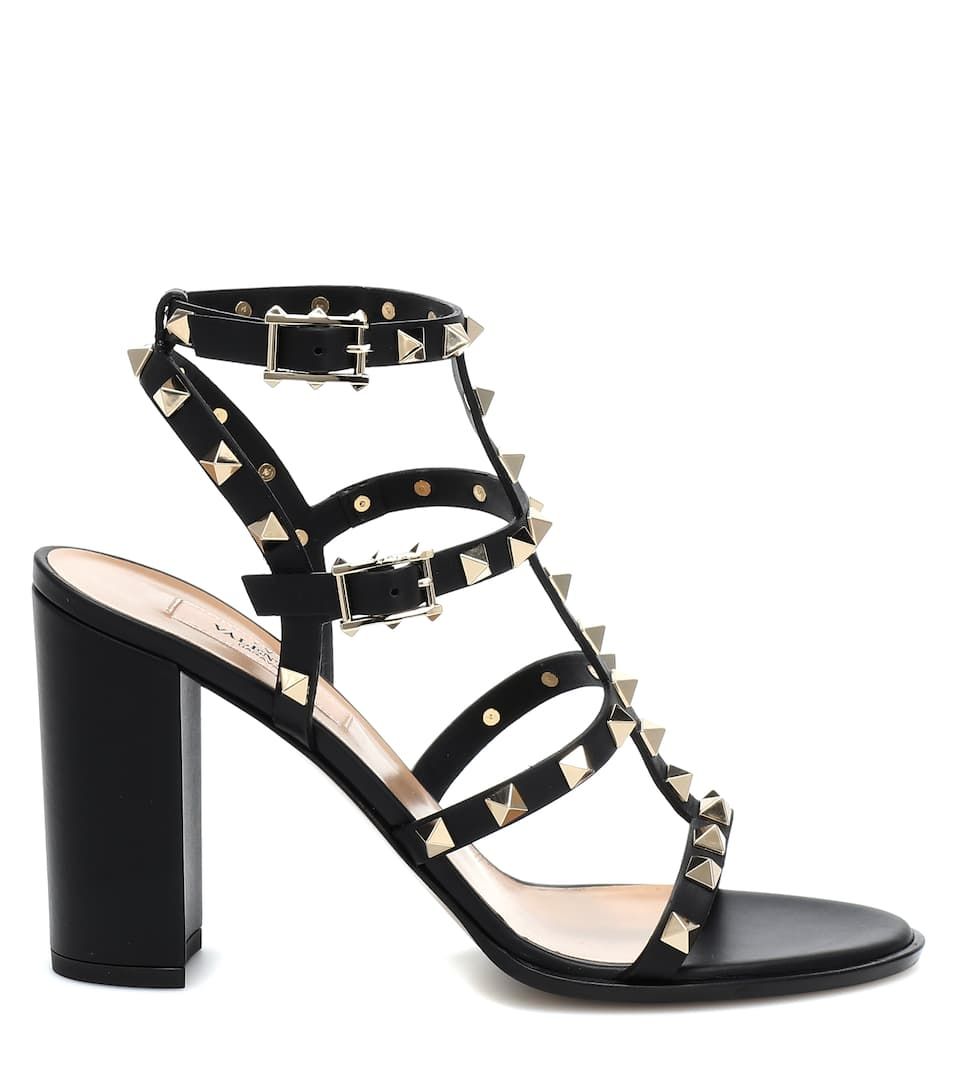 Siyah Rockstud Sandelet