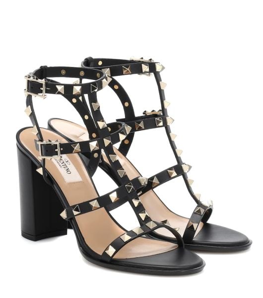 Siyah Rockstud Sandelet