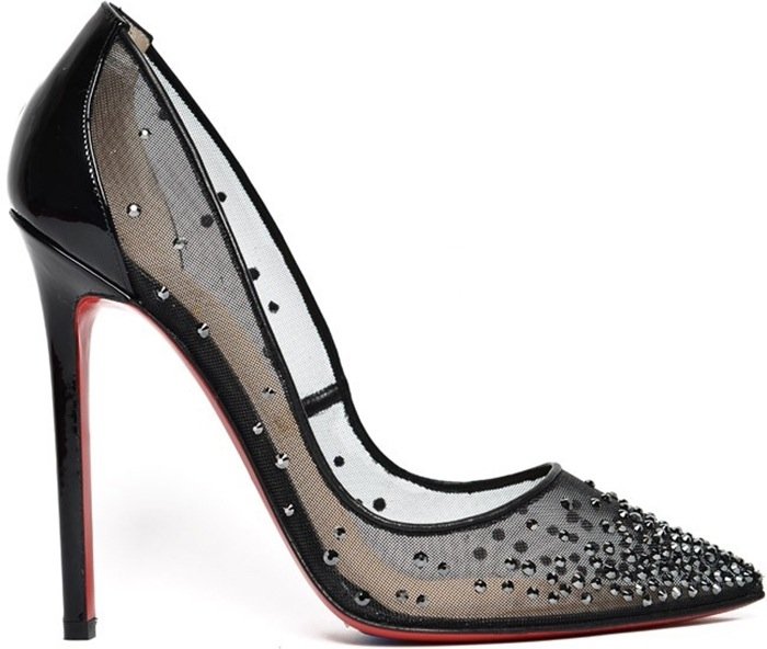 Cindirella Siyah Rugan Stiletto