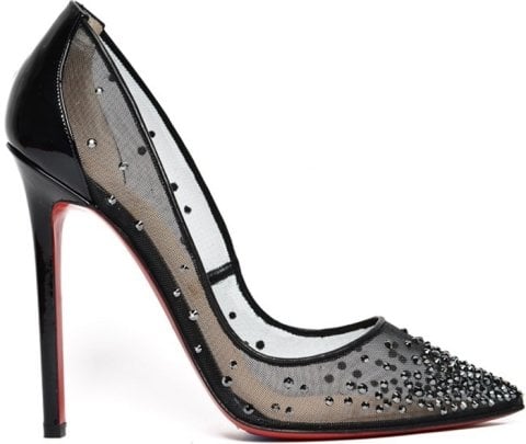 Cindirella Siyah Rugan Stiletto