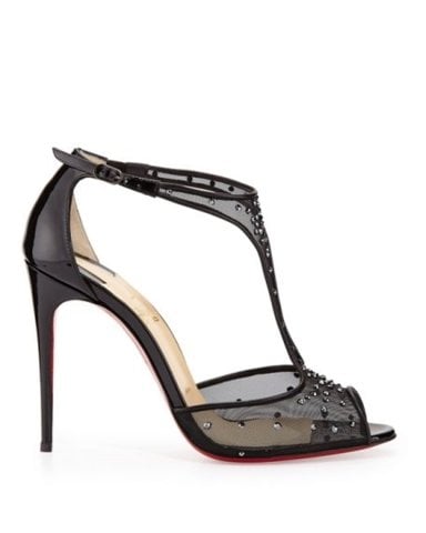 Cindirella Siyah T Bantlı Sandalet