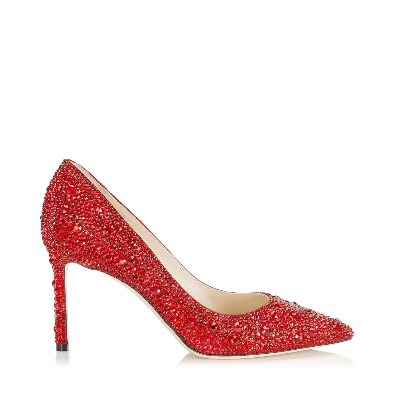 Rosie Kırmızı Taşlı Stiletto