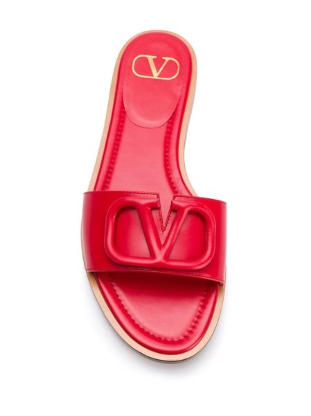 Kırmızı V Logo Terlik