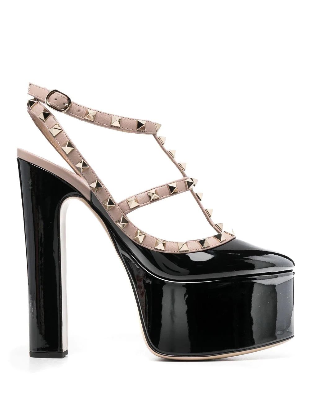 Rockstud Siyah Pimli Rugan Platform