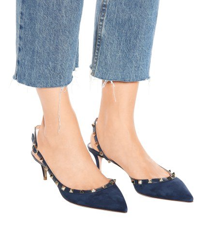 Mini Rockstud Lacıvert Suet