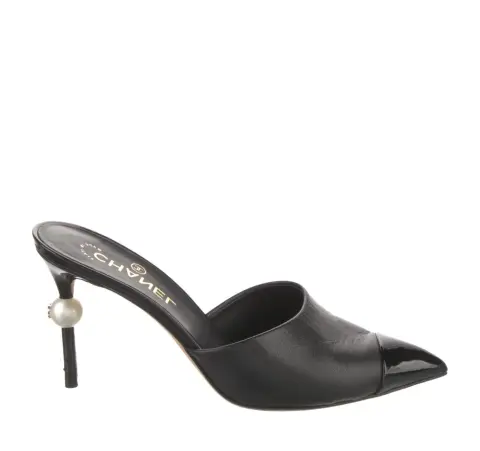 CC Siyah İnci  Topuk Terlik