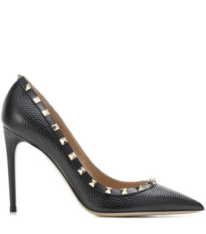 Black & Black Rockstud Stiletto