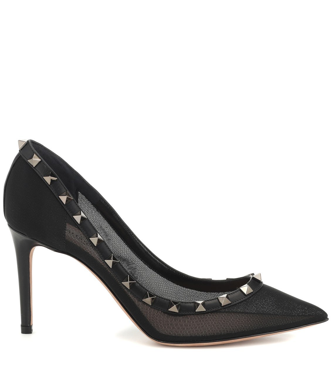 Siyah File Rockstud Stiletto